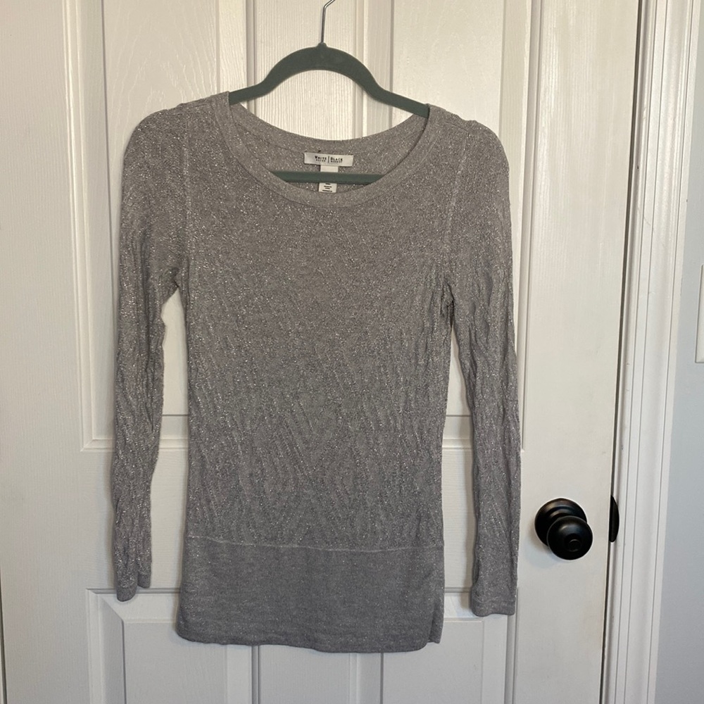 White House Black Market Lightweight Shimmer Sweater